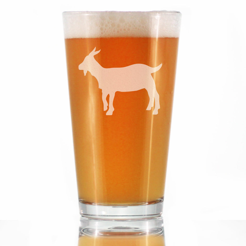 Goat Pint Glass