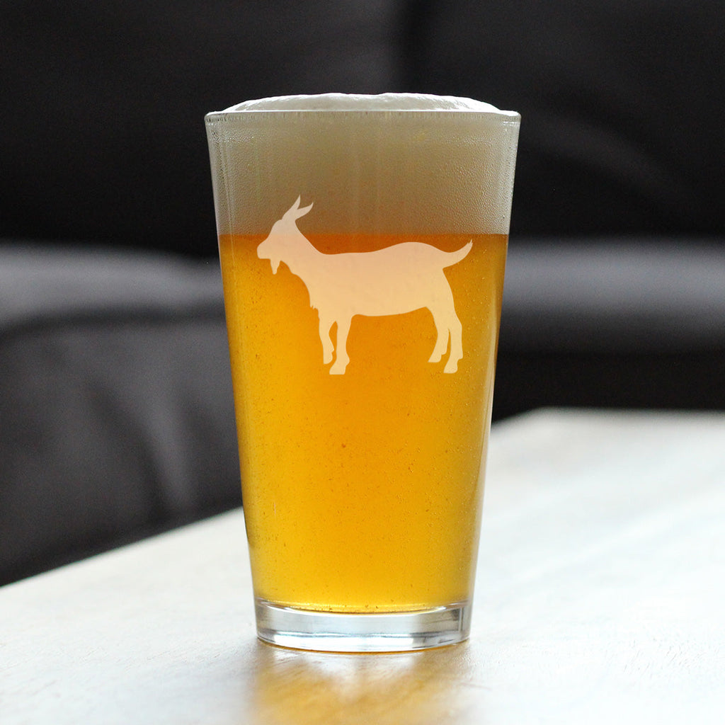 Goat Pint Glass
