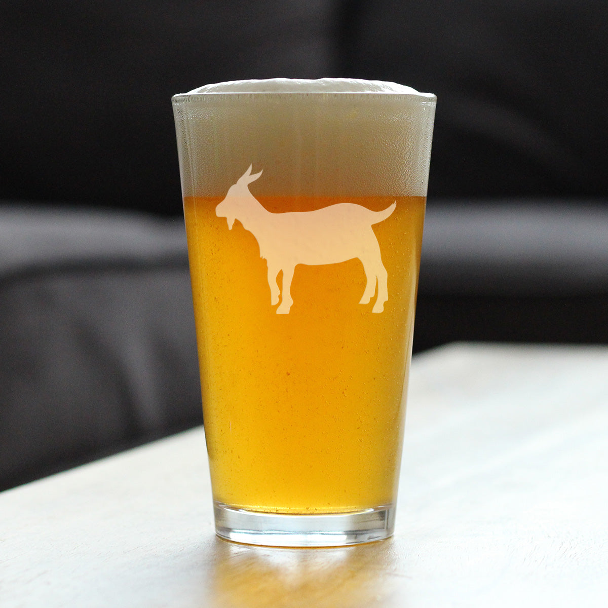 Goat Pint Glass