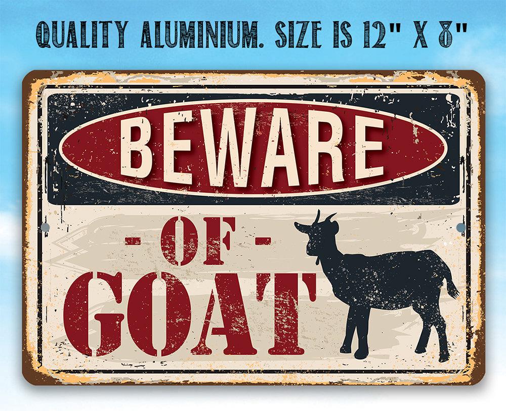 Beware of Goat Sign