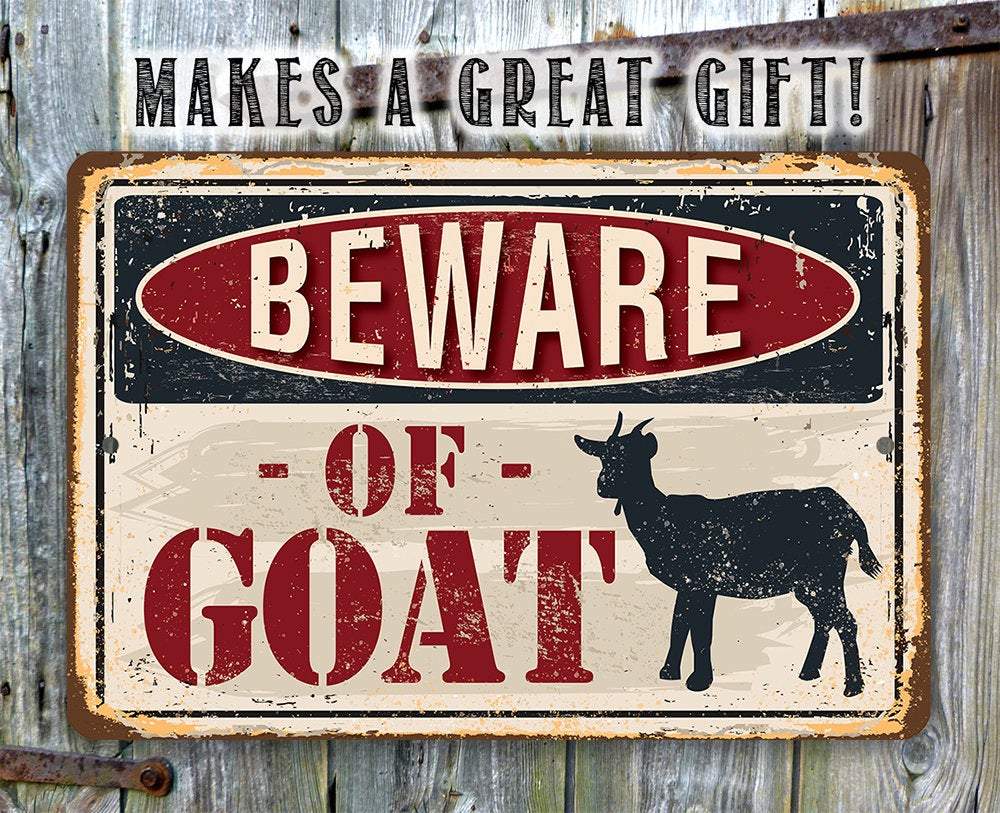 Beware of Goat Sign