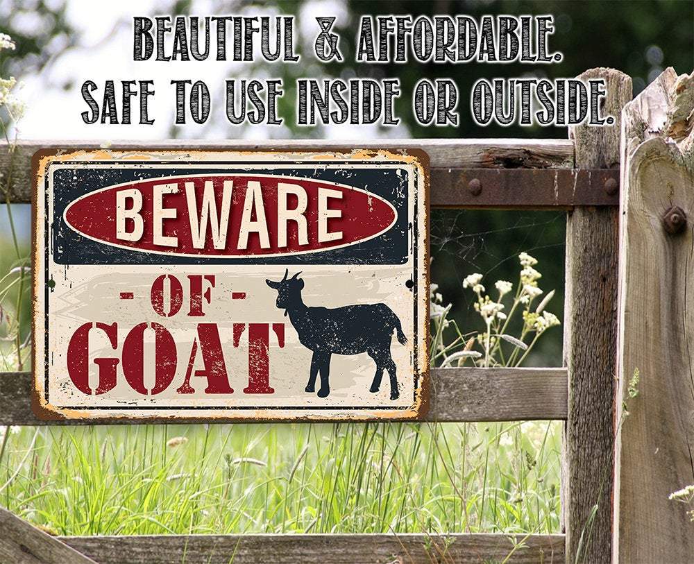 Beware of Goat Sign
