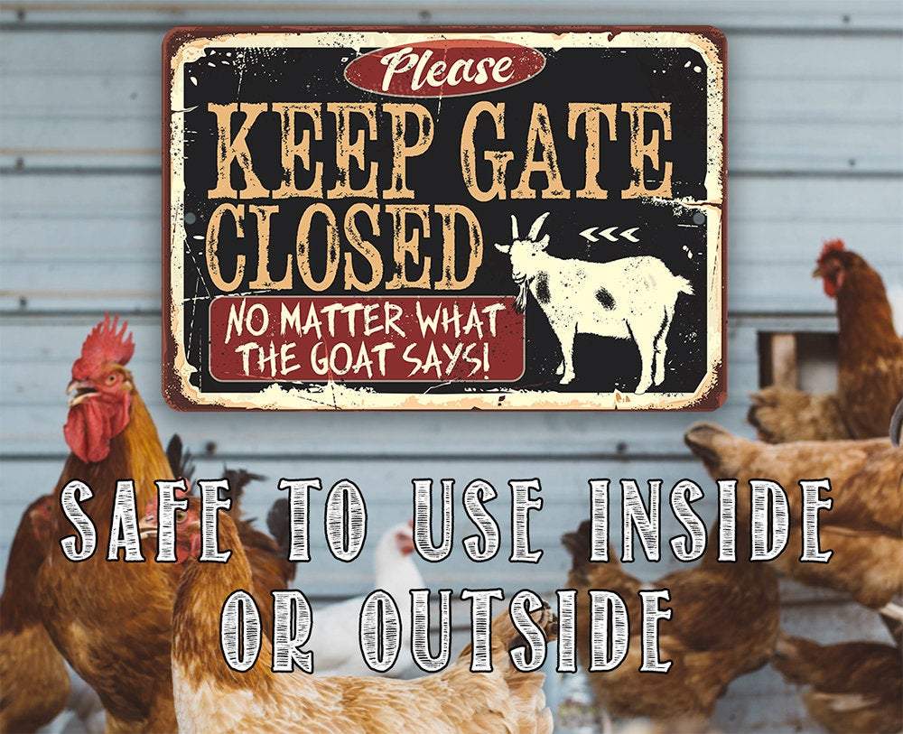 Keep Gate Closed Sign