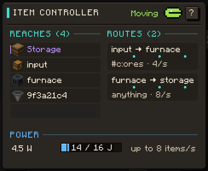 Item logistics